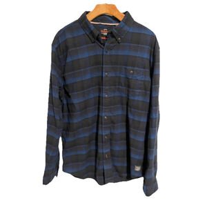 Original Weatherproof Vinatage Mens Flannel Long Sleeve Button Down, Size Large